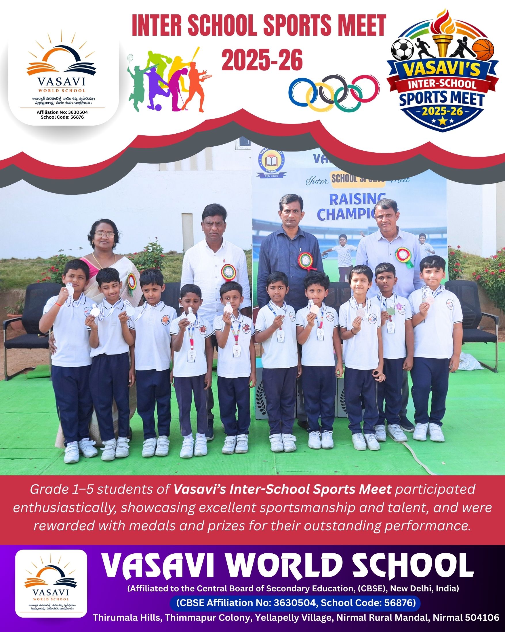 VASAVI'S INTER SCHOOL SPORTS MEET 2025-26